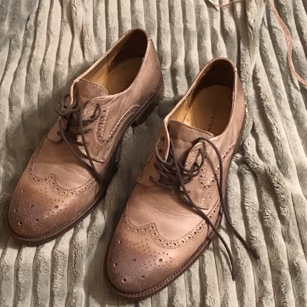 Bostonian Tan Leather Men's Oxford Shoes